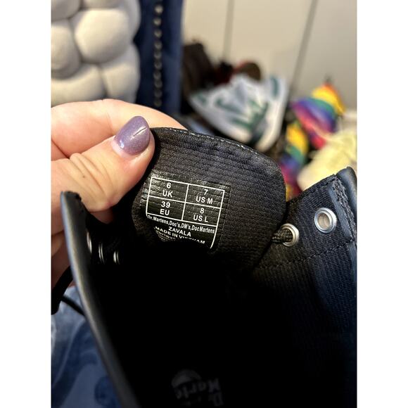 Dr Martens 1460 Crocodile Embossed Black Boots size 8/EU 39 - Picture 6 of 6